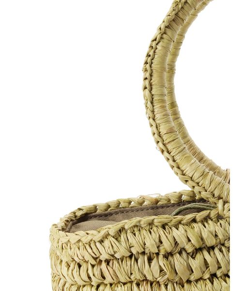 Ungrid(アングリッド)の「サークルハンドルミニカゴバッグ(かごバッグ・レディース・ベージュ/グリーン・FREE)」の10枚目の写真