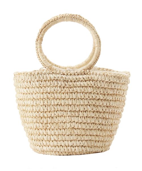 Ungrid(アングリッド)の「サークルハンドルミニカゴバッグ(かごバッグ・レディース・ベージュ/グリーン・FREE)」の13枚目の写真