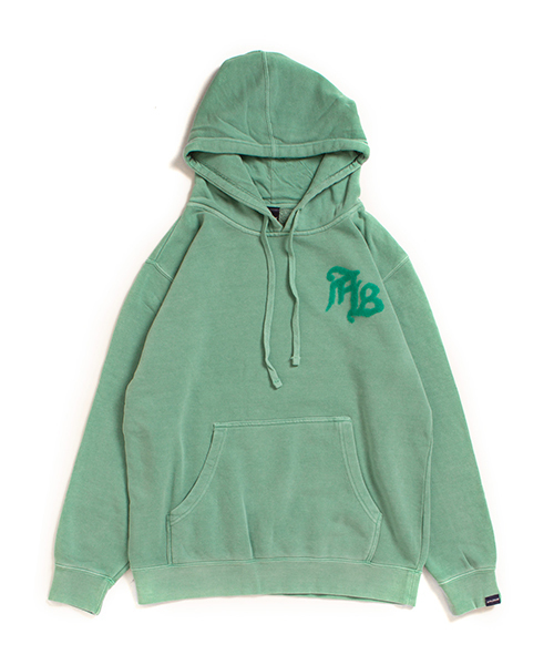 APPLEBUM（アップルバム）の「Needle Punch Pigment Sweat Parka（パーカー・メンズ・ブラック/イエロー/ブルー系その他・M/L/XL）」の3枚目の写真