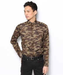 MEN'S MELROSE | 【smart4月号掲載】COMFORT　DRESSリネンプリントホリゾンタルカラードレスシャツ(シャツ/ブラウス)