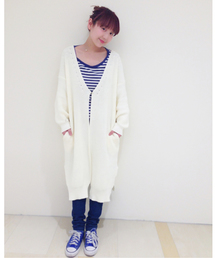 Kastane | 【Kastane】畦ロングカーディガン(カーディガン/ボレロ)
