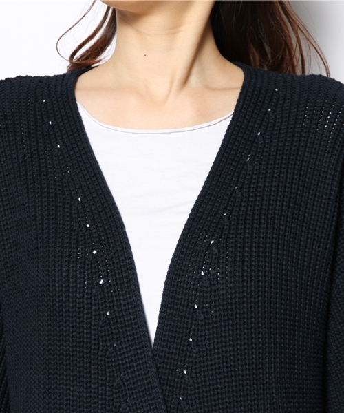 Kastane(カスタネ)の「【Kastane】畦ロングカーディガン(カーディガン/ボレロ・レディース・その他/オフホワイト・FREE)」の3枚目の写真