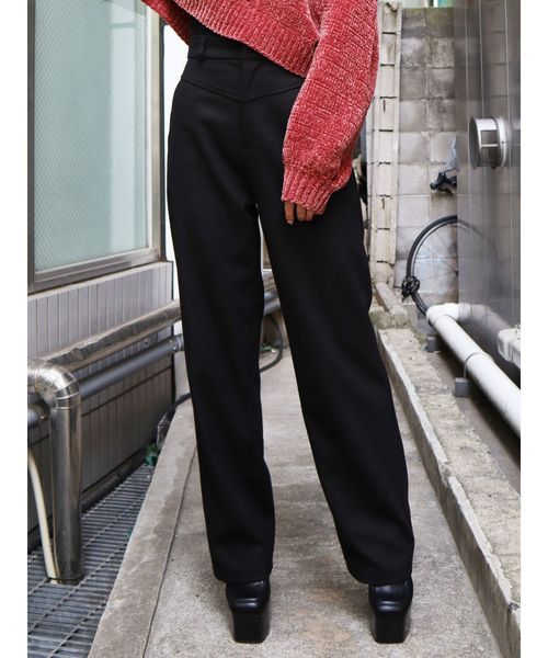 EMODA(エモダ)の「ステッチルーズパンツ(その他パンツ・レディース・ブラック/その他/その他1・SMALL/MEDIUM)」の2枚目の写真