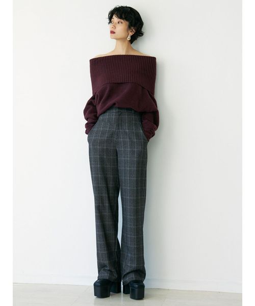 EMODA(エモダ)の「ステッチルーズパンツ(その他パンツ・レディース・ブラック/その他/その他1・SMALL/MEDIUM)」の6枚目の写真