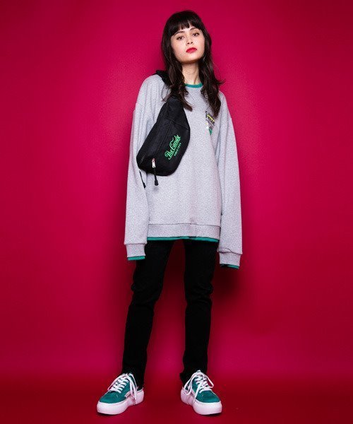 Candy Stripper（キャンディストリッパー）の「CANDY RECORDS トップス（Tシャツ/カットソー・レディース・ブラック/イエロー/ヘザーグレー・2）」の4枚目の写真