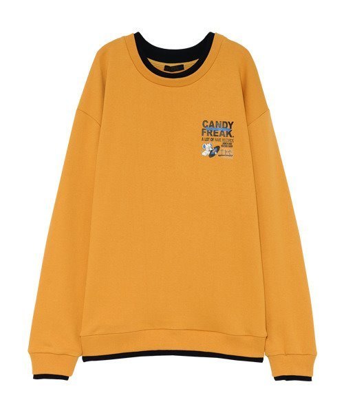 Candy Stripper（キャンディストリッパー）の「CANDY RECORDS トップス（Tシャツ/カットソー・レディース・ブラック/イエロー/ヘザーグレー・2）」の7枚目の写真