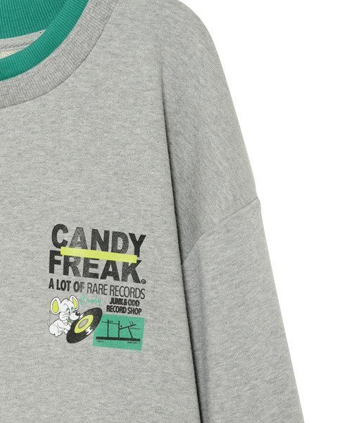 Candy Stripper（キャンディストリッパー）の「CANDY RECORDS トップス（Tシャツ/カットソー・レディース・ブラック/イエロー/ヘザーグレー・2）」の10枚目の写真