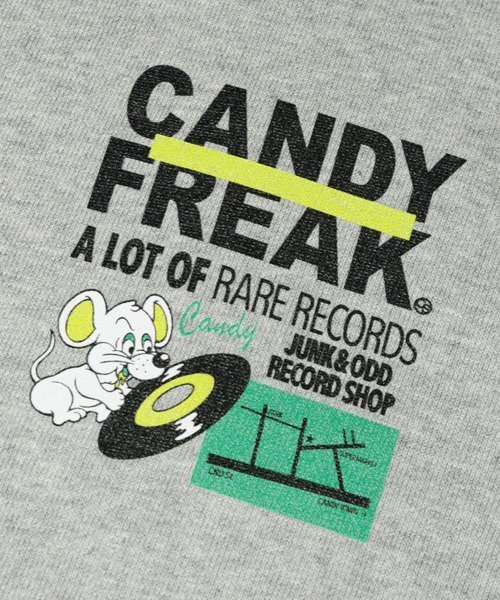 Candy Stripper（キャンディストリッパー）の「CANDY RECORDS トップス（Tシャツ/カットソー・レディース・ブラック/イエロー/ヘザーグレー・2）」の14枚目の写真