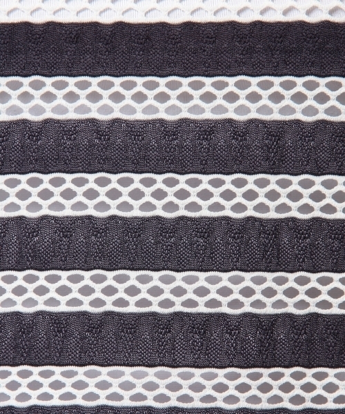 Another Edition（アナザーエディション）の「AE メッシュBOR ペプラム T ◆（Tシャツ/カットソー・レディース・オレンジ/ネイビー/グレー・フリー）」の13枚目の写真