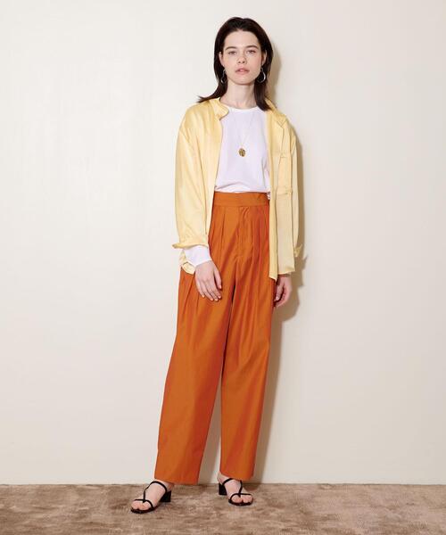 AEWEN MATOPH（イウエン マトフ）の「＜AEWEN MATOPH（イウエン マトフ）＞ カラー タックパンツ◆（その他パンツ・レディース・ターコイズブルー/オレンジ・38/34/36）」の6枚目の写真