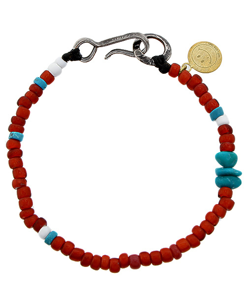 NORTH WORKS（ノースワークス）の「NORTH WORKS: 1ロール ビーズ ブレスレッド（ブレスレット・メンズ・オフホワイト/ブラック/ワイン/ライトブルー/ネイビー・ONE SIZE）」の5枚目の写真