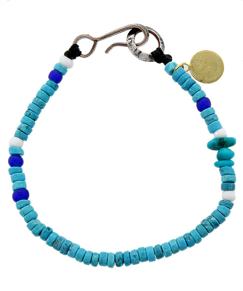 NORTH WORKS（ノースワークス）の「NORTH WORKS: 1ロール ビーズ ブレスレッド（ブレスレット・メンズ・オフホワイト/ブラック/ワイン/ライトブルー/ネイビー・ONE SIZE）」の3枚目の写真