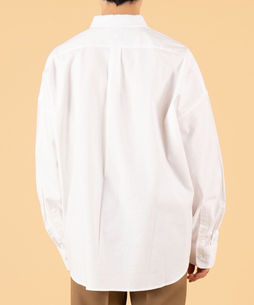 U.S. POLO ASSN.（ユーエスポロアッスン）の「∴WEGO/U.S. POLO ASSN.別注ビッグシルエットシャツ（シャツ/ブラウス・メンズ・ホワイト/ベージュ・MEDIUM/LARGE）」の13枚目の写真
