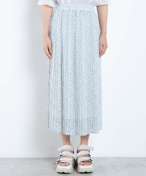 WEGO（ウィゴー）の「WEGO/シアープリーツロングスカート（スカート・レディース・ホワイト/ホワイト系その他/アニマル/ドット/オフホワイト/ブラック/サックスブルー・FREE）」の13枚目の写真