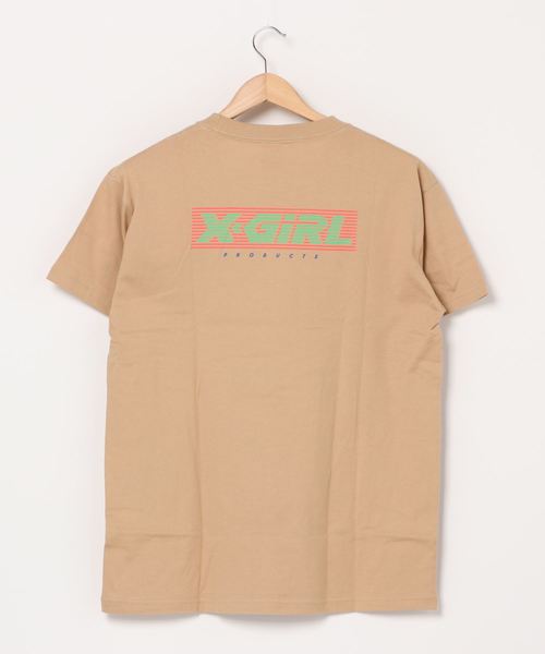 X-girl（エックスガール）の「【ZOZOタウン限定アイテム】X-girl   ビッグシルエットロゴＴシャツ  105201011052（Tシャツ/カットソー・レディース・グリーン/ホワイト/ベージュ/ブラック/ピンク・M/L）」の9枚目の写真