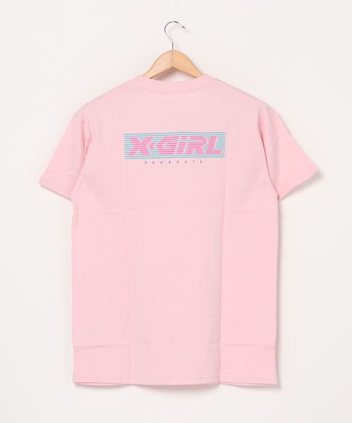 X-girl（エックスガール）の「【ZOZOタウン限定アイテム】X-girl   ビッグシルエットロゴＴシャツ  105201011052（Tシャツ/カットソー・レディース・グリーン/ホワイト/ベージュ/ブラック/ピンク・M/L）」の8枚目の写真