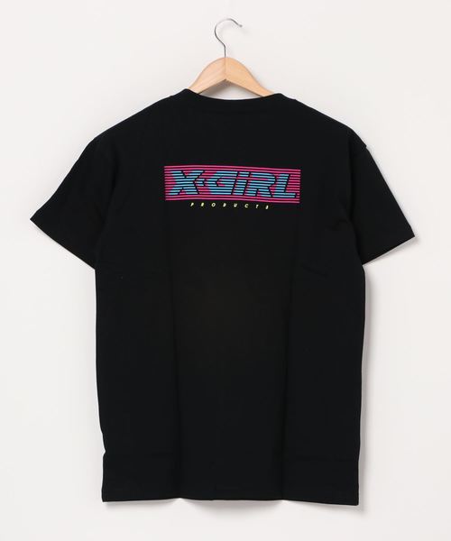 X-girl（エックスガール）の「【ZOZOタウン限定アイテム】X-girl   ビッグシルエットロゴＴシャツ  105201011052（Tシャツ/カットソー・レディース・グリーン/ホワイト/ベージュ/ブラック/ピンク・M/L）」の6枚目の写真