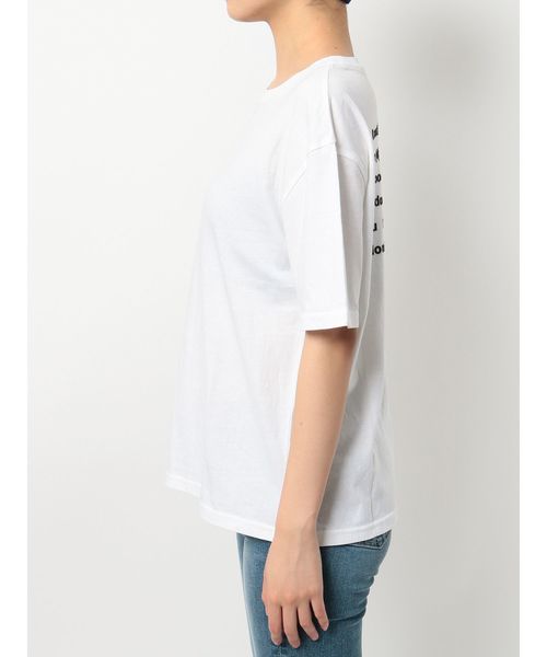 GYDA（ジェイダ）の「BACK SiliconprintTシャツ（Tシャツ/カットソー・レディース・オフホワイト/カーキ/ブラック・FREE）」の16枚目の写真