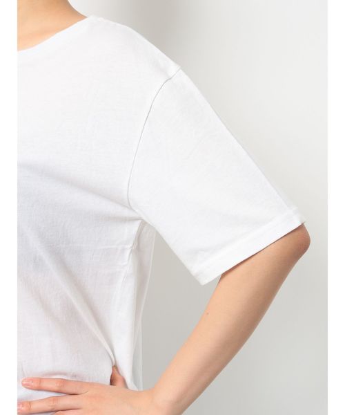 GYDA（ジェイダ）の「BACK SiliconprintTシャツ（Tシャツ/カットソー・レディース・オフホワイト/カーキ/ブラック・FREE）」の19枚目の写真