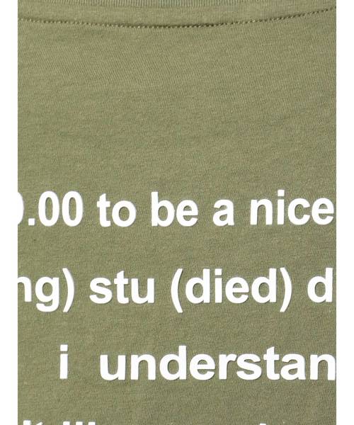 GYDA（ジェイダ）の「BACK SiliconprintTシャツ（Tシャツ/カットソー・レディース・オフホワイト/カーキ/ブラック・FREE）」の4枚目の写真