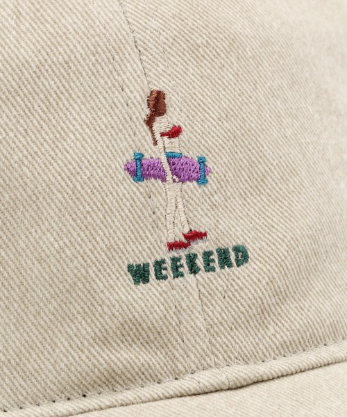 BAYFLOW（ベイフロー）の「サーフガールシシュウキャップ（キャップ・メンズ・ベージュ/アクア/チャコール・FREE）」の9枚目の写真