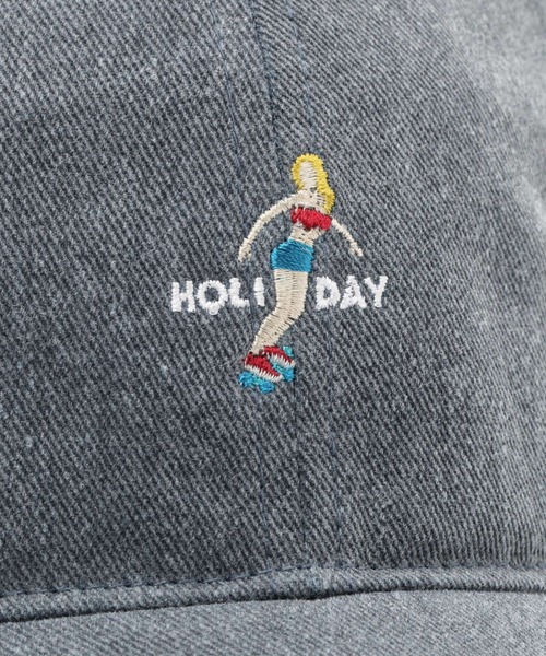 BAYFLOW（ベイフロー）の「サーフガールシシュウキャップ（キャップ・メンズ・ベージュ/アクア/チャコール・FREE）」の16枚目の写真