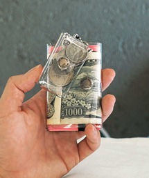 SALLIES（サリーズ）の「SALLIES サリーズ Minimal Wallet "PocketPal" Clear ポケットパル ミニマルウォレット クリア ミニ財布 三つ折り（財布）」