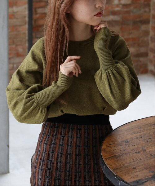 RayCassin - 【新品タグ付】ロングカフスパフニット RayCassin - 【新品タグ付】ロングカフスパフニットの通販 by み