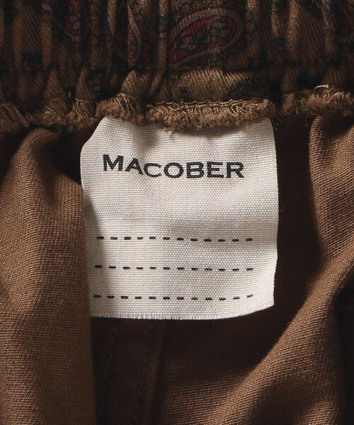 MACOBER（マコバ）の「【SHIPS別注】MACOBER: オーバーダイ ペイズリー シェフ パンツ 20FW（その他パンツ・メンズ・ブラウン/グリーン・SMALL/MEDIUM/LARGE）」の8枚目の写真