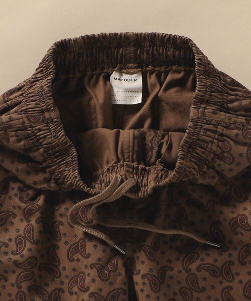 MACOBER（マコバ）の「【SHIPS別注】MACOBER: オーバーダイ ペイズリー シェフ パンツ 20FW（その他パンツ・メンズ・ブラウン/グリーン・SMALL/MEDIUM/LARGE）」の9枚目の写真