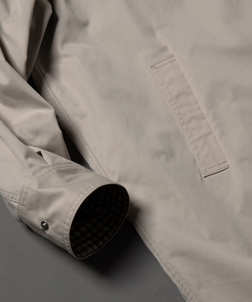 neu-tre(ヌートル)の「【WEARISTA Kumika】裏地チェックステンカラーコート(ステンカラーコート・レディース・ベージュ/ホワイト・FREE)」の6枚目の写真