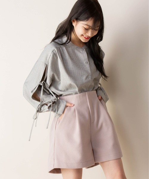 Mysa&Liina(ミーサリーナ)の「ハイウエストショートパンツ(その他パンツ・レディース・ブラック/ピンク/A/B/キナリ・M)」の22枚目の写真