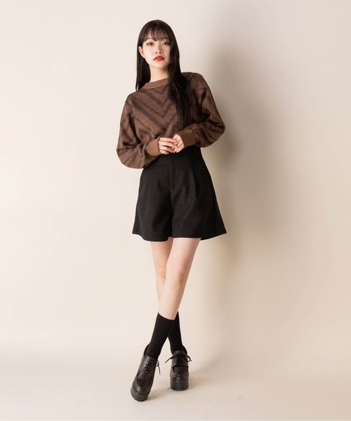 Mysa&Liina(ミーサリーナ)の「ハイウエストショートパンツ(その他パンツ・レディース・ブラック/ピンク/A/B/キナリ・M)」の10枚目の写真