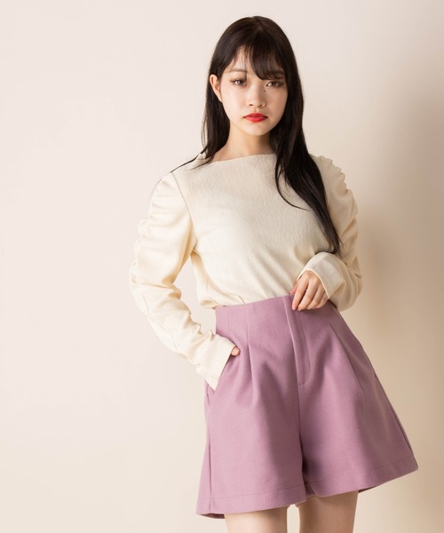 Mysa&Liina(ミーサリーナ)の「ハイウエストショートパンツ(その他パンツ・レディース・ブラック/ピンク/A/B/キナリ・M)」の20枚目の写真