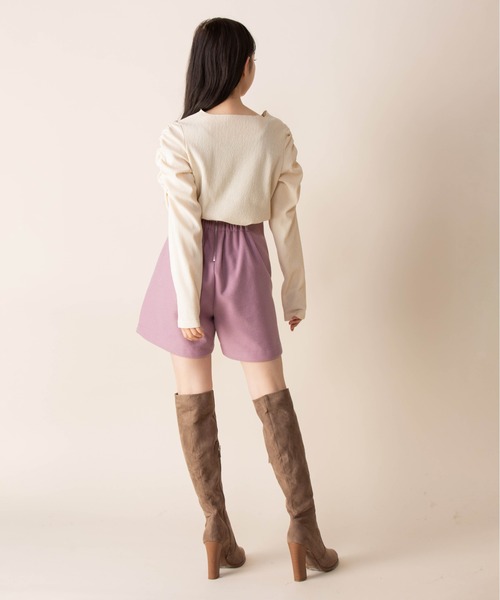 Mysa&Liina(ミーサリーナ)の「ハイウエストショートパンツ(その他パンツ・レディース・ブラック/ピンク/A/B/キナリ・M)」の18枚目の写真