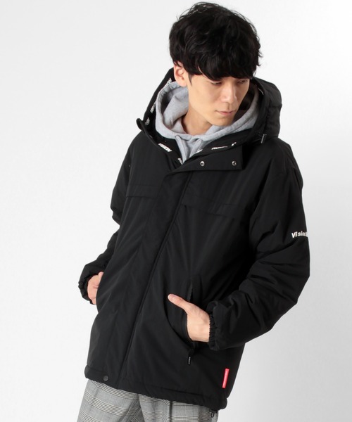 VISION STREET WEAR(ヴィジョンストリートウェア)の「【VISION STREET WEAR/ヴィジョンストリートウェア】 オーバーサイズテープ切替中綿ジャケット/ナイロンジャケット(ダウンジャケット/コート・メンズ・ブラウン/カーキ/ブラック/グレー・M/L/XL)」の6枚目の写真