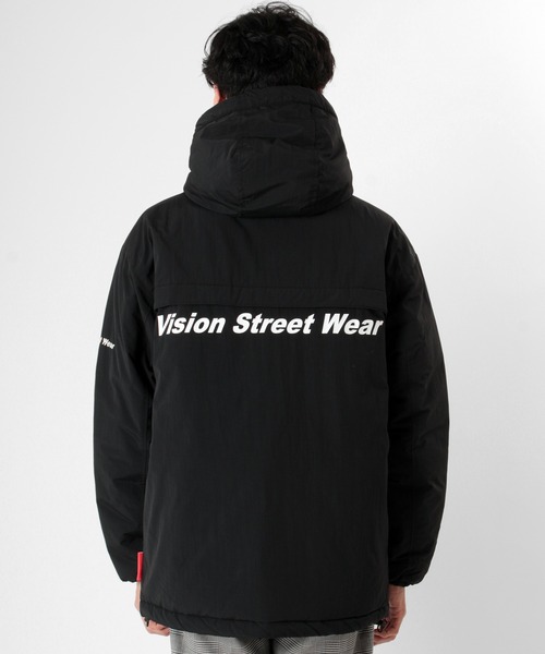 VISION STREET WEAR(ヴィジョンストリートウェア)の「【VISION STREET WEAR/ヴィジョンストリートウェア】 オーバーサイズテープ切替中綿ジャケット/ナイロンジャケット(ダウンジャケット/コート・メンズ・ブラウン/カーキ/ブラック/グレー・M/L/XL)」の11枚目の写真