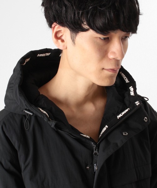VISION STREET WEAR(ヴィジョンストリートウェア)の「【VISION STREET WEAR/ヴィジョンストリートウェア】 オーバーサイズテープ切替中綿ジャケット/ナイロンジャケット(ダウンジャケット/コート・メンズ・ブラウン/カーキ/ブラック/グレー・M/L/XL)」の13枚目の写真
