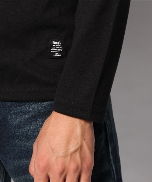 VENCEEXCHANGE（ヴァンスエクスチェンジ）の「テンジク1PointシシュウVNT LS（Tシャツ/カットソー・メンズ・オフホワイト/ブラック・LARGE/MEDIUM）」の7枚目の写真