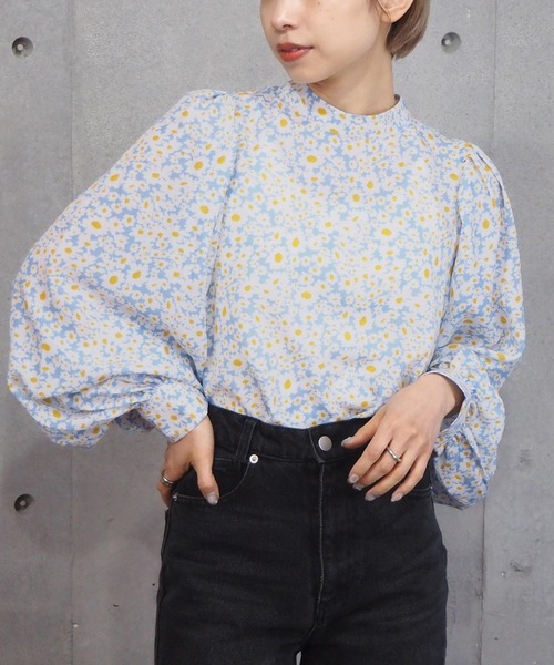 tiptop（ティップトップ）の「【お気に入り登録者数5万人突破】バックリボンボリュームショルダーブラウス（シャツ/ブラウス・レディース・ブラック/オフホワイト/ブルー/グリーン/A/スミクロ/B/C/D/E/F/G・FREE）」の9枚目の写真