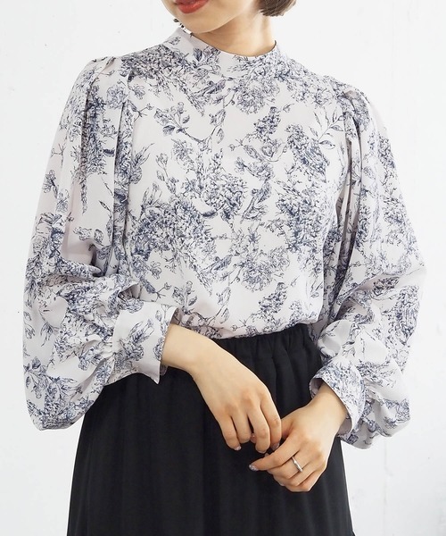 tiptop（ティップトップ）の「【お気に入り登録者数5万人突破】バックリボンボリュームショルダーブラウス（シャツ/ブラウス・レディース・ブラック/オフホワイト/ブルー/グリーン/A/スミクロ/B/C/D/E/F/G・FREE）」の12枚目の写真