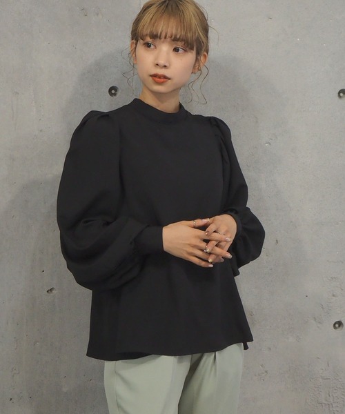 tiptop（ティップトップ）の「【お気に入り登録者数5万人突破】バックリボンボリュームショルダーブラウス（シャツ/ブラウス・レディース・ブラック/オフホワイト/ブルー/グリーン/A/スミクロ/B/C/D/E/F/G・FREE）」の20枚目の写真