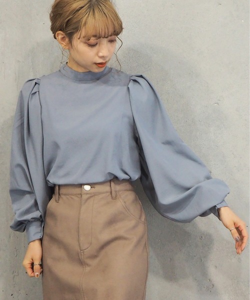 tiptop（ティップトップ）の「【お気に入り登録者数5万人突破】バックリボンボリュームショルダーブラウス（シャツ/ブラウス・レディース・ブラック/オフホワイト/ブルー/グリーン/A/スミクロ/B/C/D/E/F/G・FREE）」の21枚目の写真