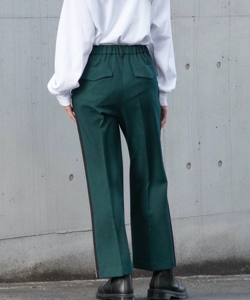 La SRIC（ラスリック）の「La SRIC / アンクル丈フレアサイドラインパンツ（その他パンツ・レディース・ダークブラウン/グリーン・38）」の8枚目の写真