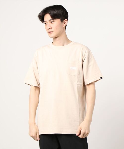 【VANS】バックグラフィック 半袖 Tシャツ ベージュ / 送料無料 Vans Off The Wall Check Graphic 半袖Tシャツ ベージュ