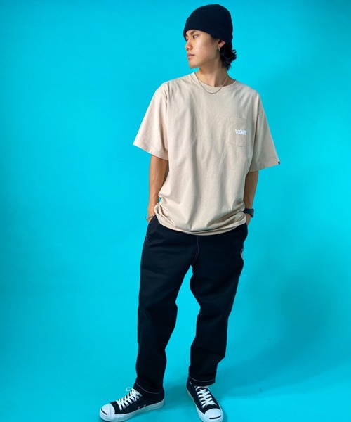 VANS（バンズ）の「VANS/バンズ バックプリント　ポケットTシャツ 121R1010500（Tシャツ/カットソー・メンズ・ブラック/ベージュ/ホワイト・L/M/XL）」の20枚目の写真