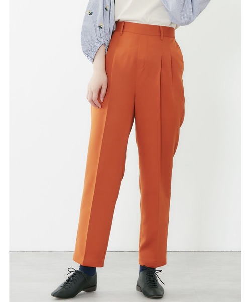 POU DOU DOU（プードゥドゥ）の「センタープレスイージーカラーパンツ（その他パンツ・レディース・モカ/オレンジ/ブルー/ミント・3）」の4枚目の写真