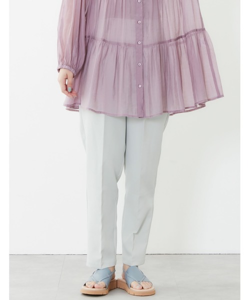 POU DOU DOU（プードゥドゥ）の「センタープレスイージーカラーパンツ（その他パンツ・レディース・モカ/オレンジ/ブルー/ミント・3）」の3枚目の写真