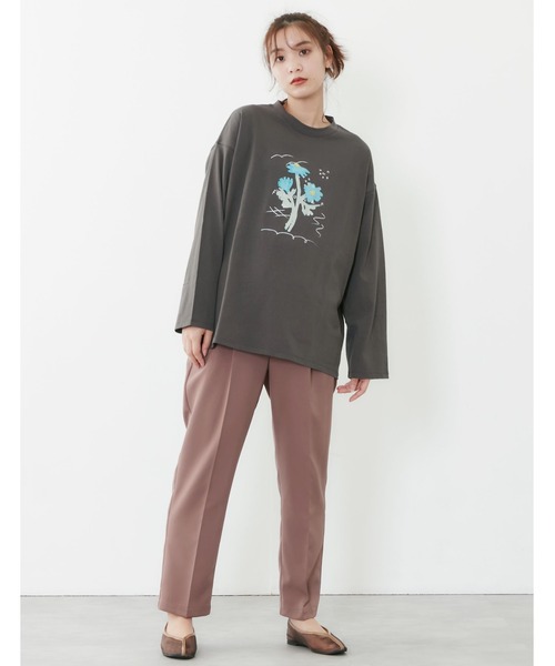 POU DOU DOU（プードゥドゥ）の「センタープレスイージーカラーパンツ（その他パンツ・レディース・モカ/オレンジ/ブルー/ミント・3）」の6枚目の写真