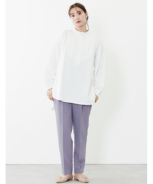 POU DOU DOU（プードゥドゥ）の「センタープレスイージーカラーパンツ（その他パンツ・レディース・モカ/オレンジ/ブルー/ミント・3）」の9枚目の写真